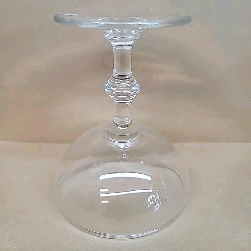 Set of 4 Vtg Libbey Georgian Clear Champagne Sherbet Coupe Glasses 4-3/8